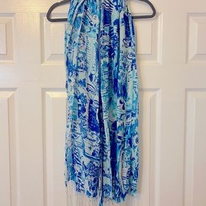 Lilly Pulitzer Toile Print Scarf